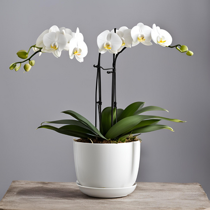 Orchid Plant in Ceramic Container