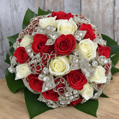 Wrapped PIZZAZ Roses Presentation Bouquet