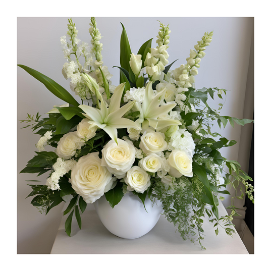Angelic Tribute Sympathy Flower Arrangement Bouquet