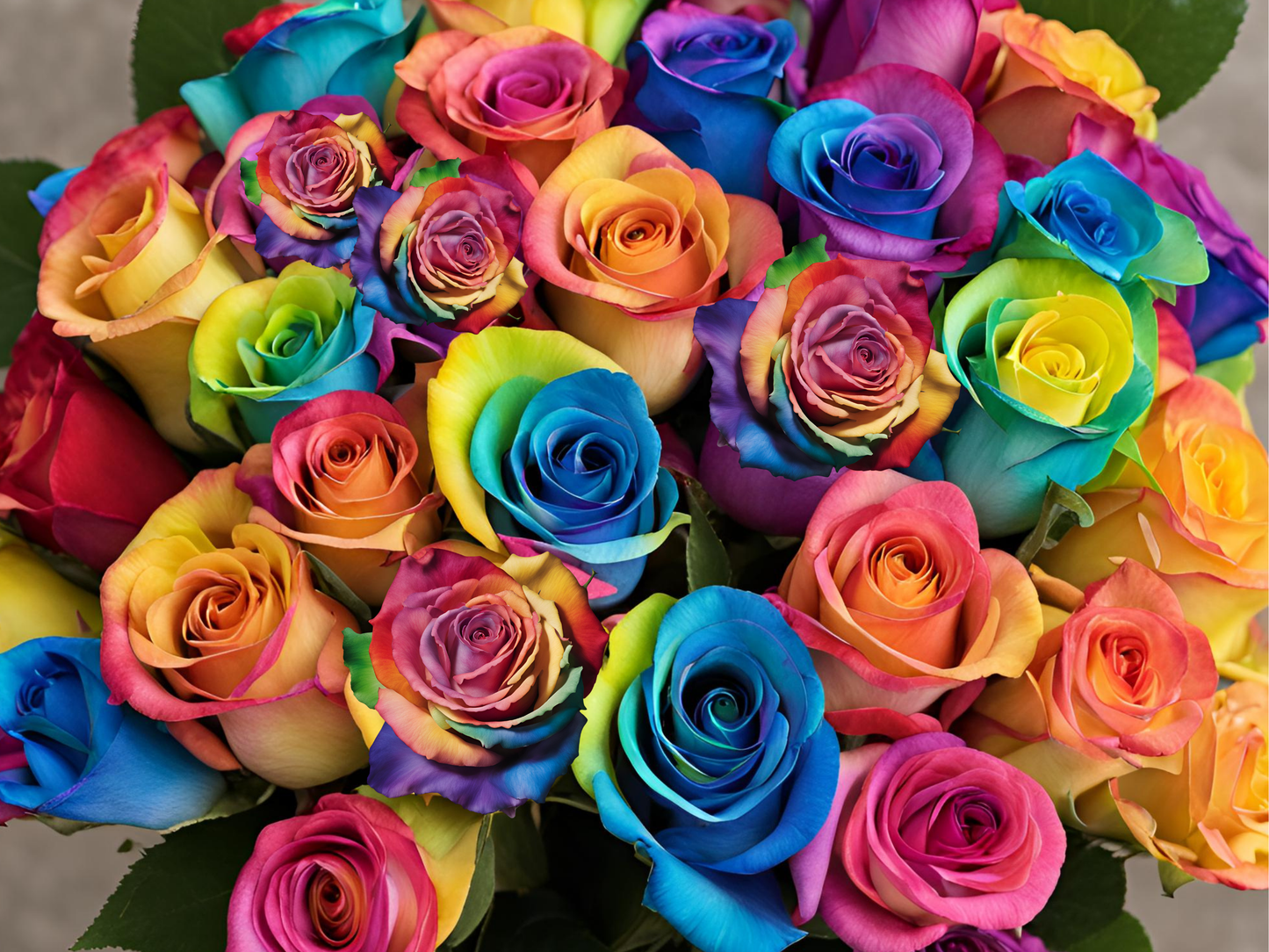 Rainbow Bouquet of Cut Flowers