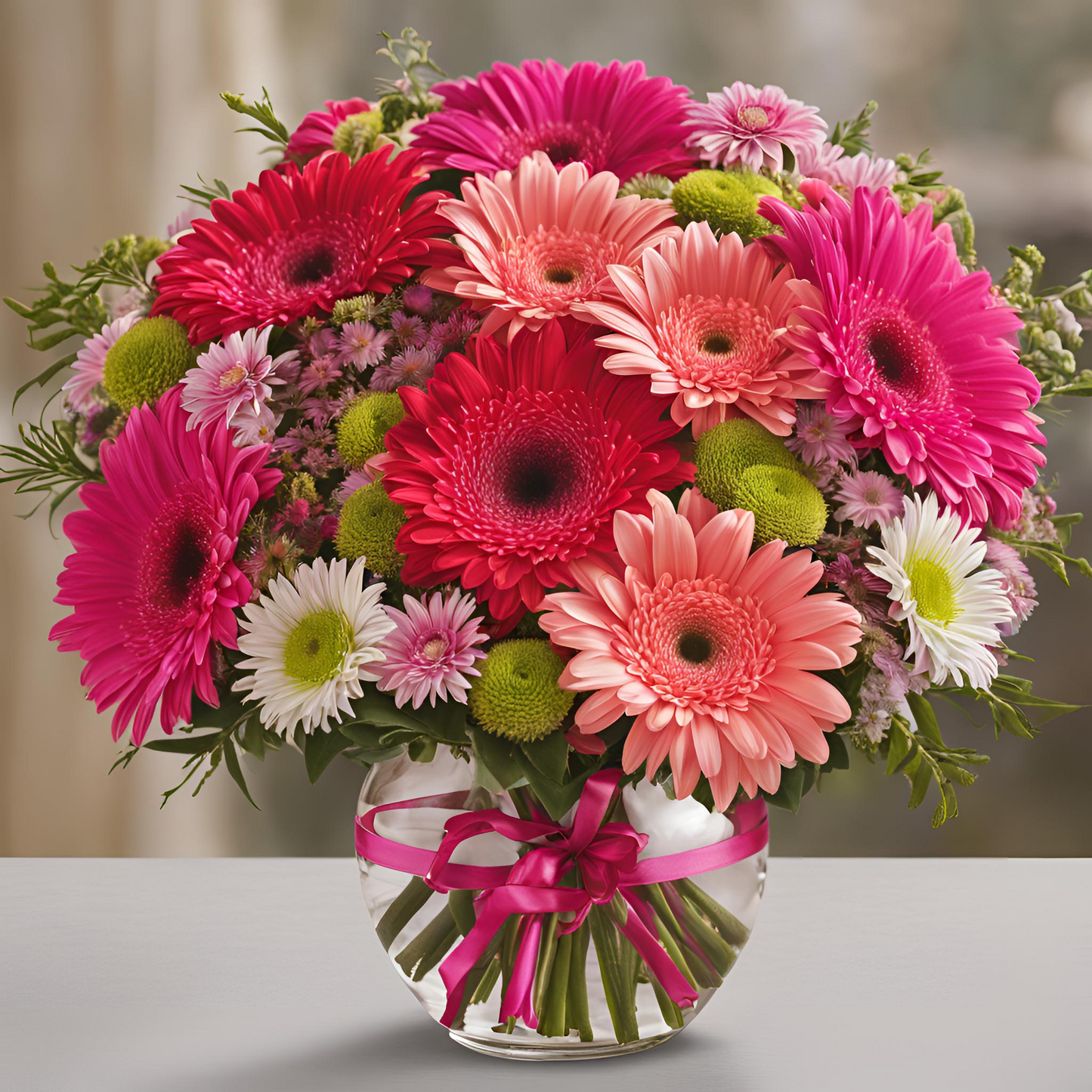 Grand Gerbera Birthday Flower Bouquet