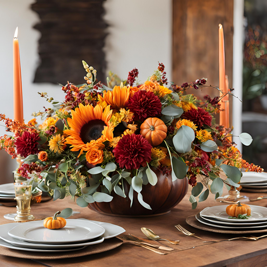 Thanksgiving  Traditions Flower Arrangement | Flower Centerpiece for Thanksgiving