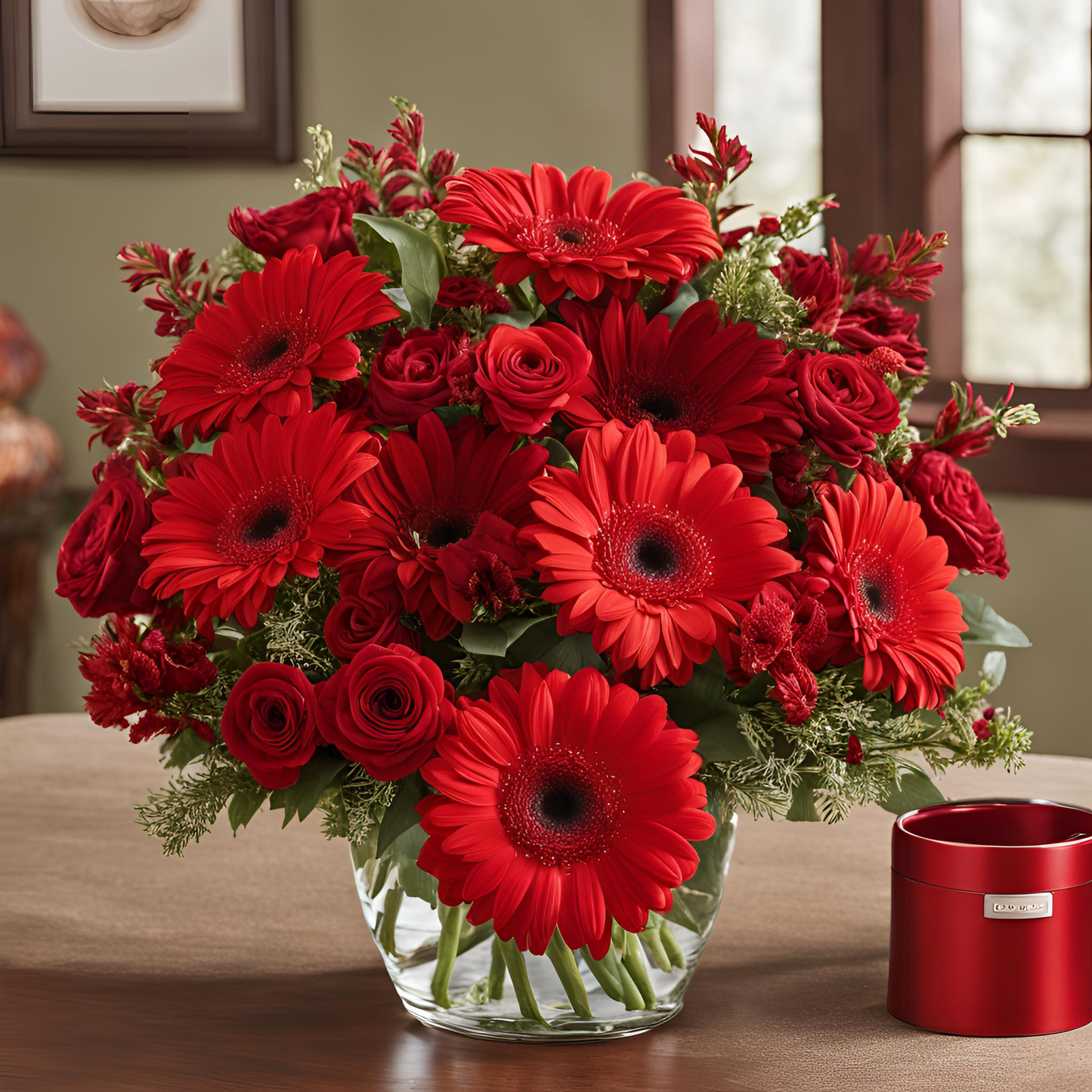 "Pick Perfect" Lady in Red Bouquet