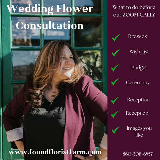 Wedding Flower Consultation 30 Minute | Complimentary