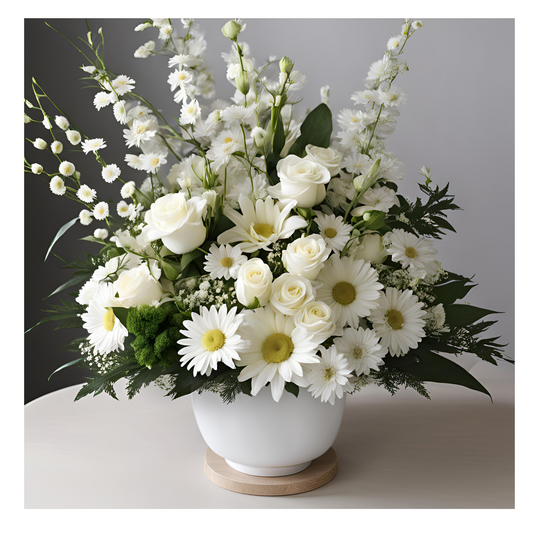 Everlasting Comfort Chinese Sympathy Flower Bouquet