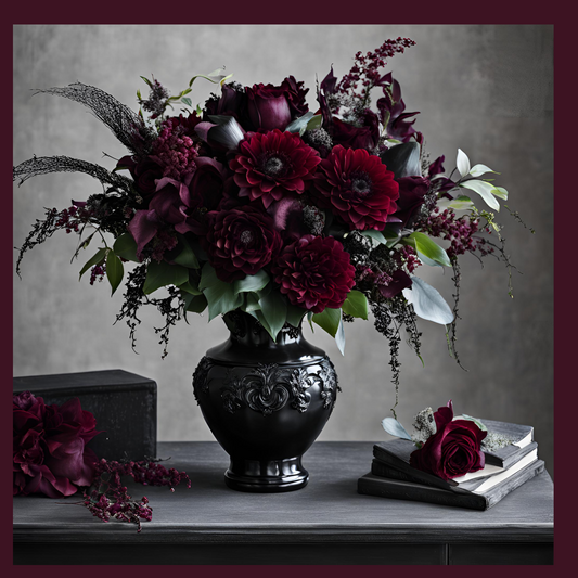 Bougee Burgundy Gothic Romance Bouquet